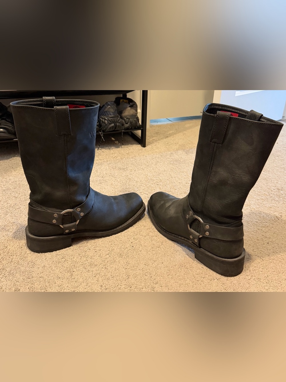 HARLEY DAVIDSON MEN'S BOWDEN MOTO BOOTS - SQUARE TOE size 11 - Picture 7 of 10